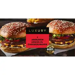 Iceland Iceland Luxury Aberdeen Angus XL Cheeseburgers 366g offer