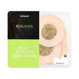 Iceland Iceland 6 Slices (Approx.) Roast Chicken & Stuffing 100g offer