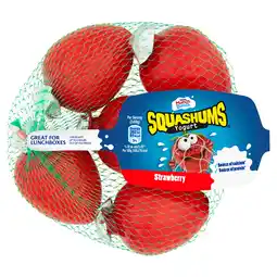 Iceland Munch Bunch Squashums Yogurt Strawberry 5 x 60g (300g) offer