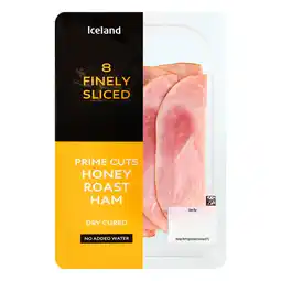 Iceland Iceland 8 (Approx.) Finely Sliced Prime Cuts Honey Roast Ham 100g offer