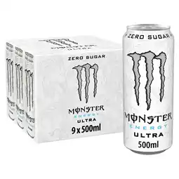 Iceland Monster Energy Drink Ultra Zero Sugar 9 x 500ml offer