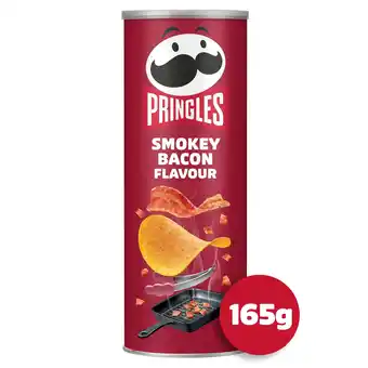 Iceland Pringles Smokey Bacon Flavour Sharing Crisps 165g offer