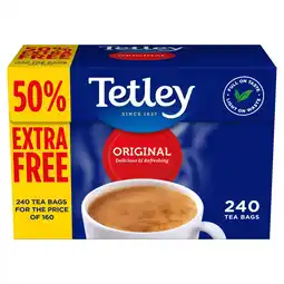 Iceland Tetley Original 240 Tea Bags 750g offer