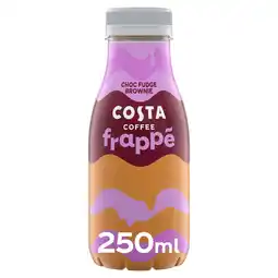 Iceland Costa Coffee Frappe Choc Fudge Brownie Iced Coffee 250ml offer