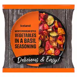 Iceland Iceland Mediterranean style vegetables in a basil seasoning 500g offer