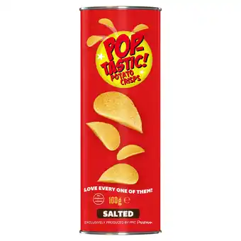 Iceland Pop-Tastic! Potato Crisps Ready Salted 160g offer