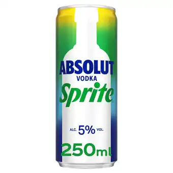 Iceland Absolut Vodka & Sprite 250ml offer
