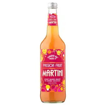 Iceland Paradise Bay Cocktail Co Passion Fruit Martini 70cl offer
