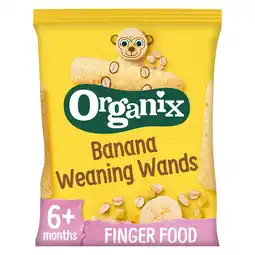 Iceland Organix Banana Weaning Wands 6+ Months 25g offer