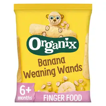 Iceland Organix Banana Weaning Wands 6+ Months 25g offer