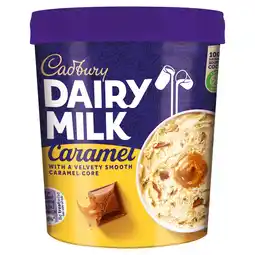 Iceland Cadbury Dairy Milk Caramel Ice Cream Tub 480ml offer