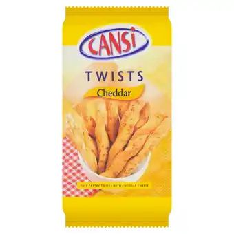 Iceland Cansi Puff Pastry Twists with Cheddar Cheese 125g offer