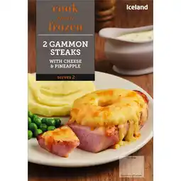 Iceland Iceland Gammon Steaks with Cheese & Pineapple 345g offer