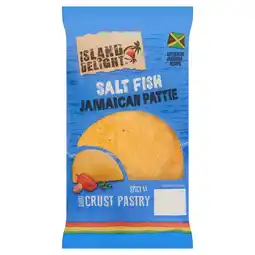 Iceland Island Delight Salt Fish Jamaican Pattie Shortcrust Pastry 140g offer