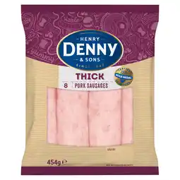 Iceland Henry Denny & Sons Gold Medal 8 Thick Pork Sausages 454g offer