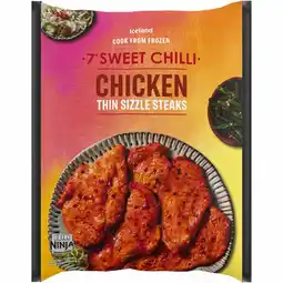 Iceland Iceland 7 Sweet Chilli Chicken Sizzle Steaks 450g offer