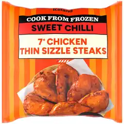 Iceland Iceland 7 Sweet Chilli Chicken Sizzle Steaks 450g offer