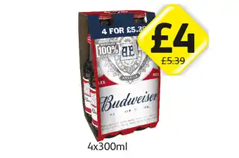 Londis View Budweiser offer