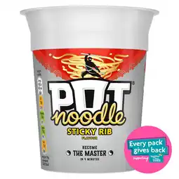 Morrisons Pot Noodle Sticky Rib Standard offer