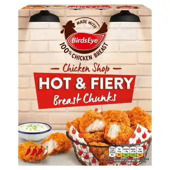 Morrisons Birds Eye Chicken Shop Hot & Fiery Chicken Breast Chunks offer