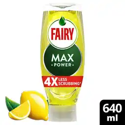 Morrisons Fairy Max Power Hand Dishwashing Lemon offer