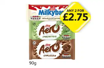 Londis View Milkybar, Aero Peppermint, Chocolate offer