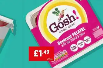 Lidl Gosh! Beetroot Falafel offer