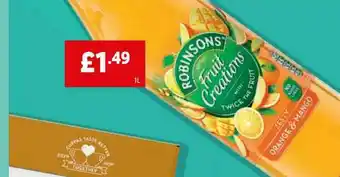 Lidl Robinsons Fruit Creations offer