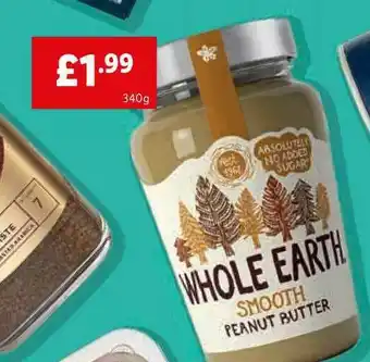 Lidl Whole Earth Smooth Peanut Butter offer