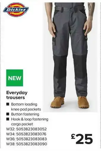 TradePoint Dickies Everyday Trousers offer