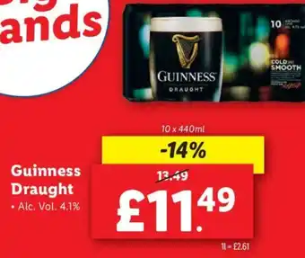 Lidl Guinness Draught offer