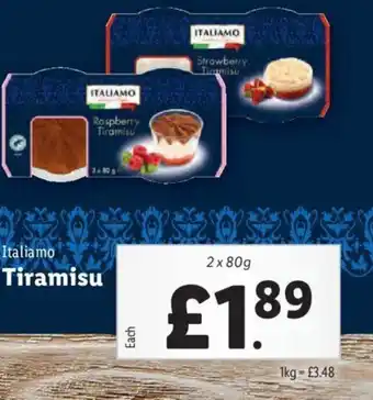 Lidl Italiamo Tiramisu offer