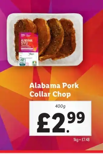 Lidl Alabama Pork Collar Chop offer