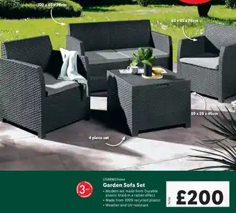 Lidl LIVARNO home Garden Sofa Set offer