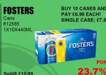 Bestway FOSTERS Cans offer