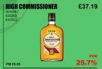 Bestway HIGH COMMISSIONER WHISKY offer