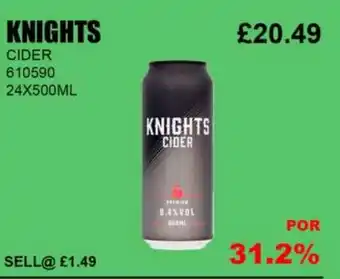 Bestway KNIGHTS CIDER offer