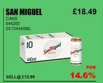 Bestway SAN MIGUEL CANS offer