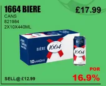 Bestway 1664 BIERE CANS offer