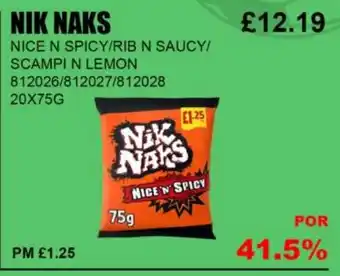 Bestway NIK NAKS NICE N SPICY/RIB N SAUCY/ SCAMPI N LEMON offer