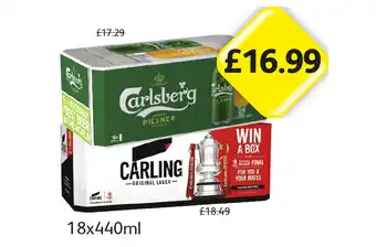 Londis View Carlsberg, Carling offer