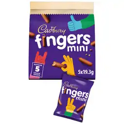 Iceland Cadbury Fingers Milk Chocolate Mini Biscuits x 5 96.5g offer