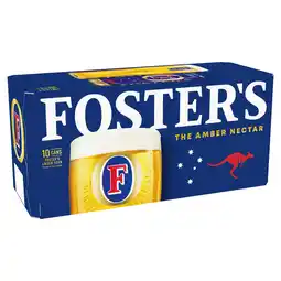 Iceland Foster's Lager Beer Can 10x440ml offer