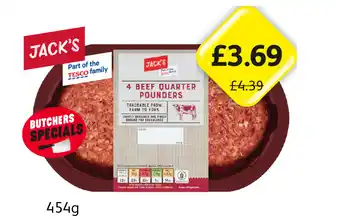 Londis View Jack's Beef Quarter Pounders offer