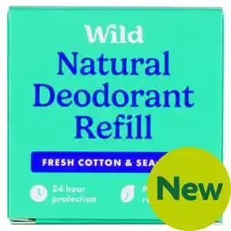 Morrisons Wild Fresh Cotton & Sea Salt Deodorant Refill offer