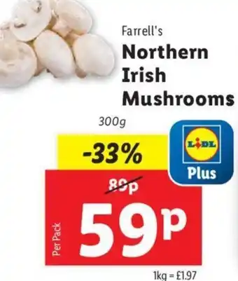 Lidl Farrell's Northern Irish Mushrooms offer