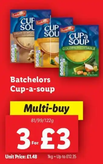 Lidl Batchelors Cup-a-soup offer