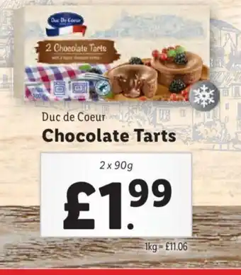 Lidl Duc de Coeur Chocolate Tarts offer