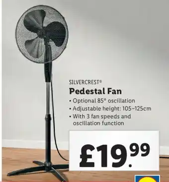 Lidl SILVERCREST Pedestal Fan offer