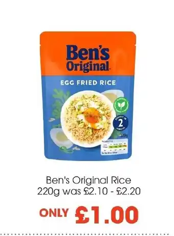 Centra Ben's Original Rice 220g offer